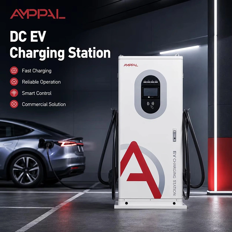 Stație comercială de încărcare DC EV integrată de 40 kW pentru parcare publică